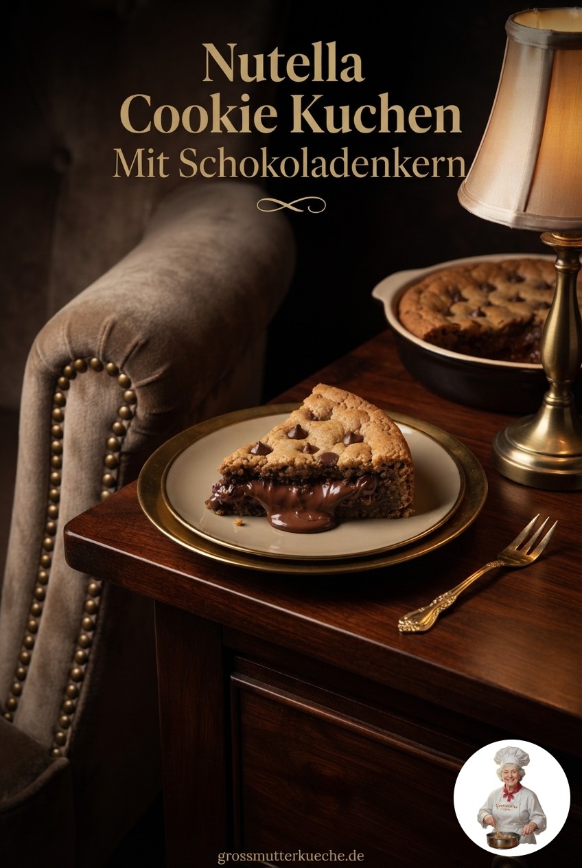 Nutella Cookie Kuchen Mit Schokoladenkern