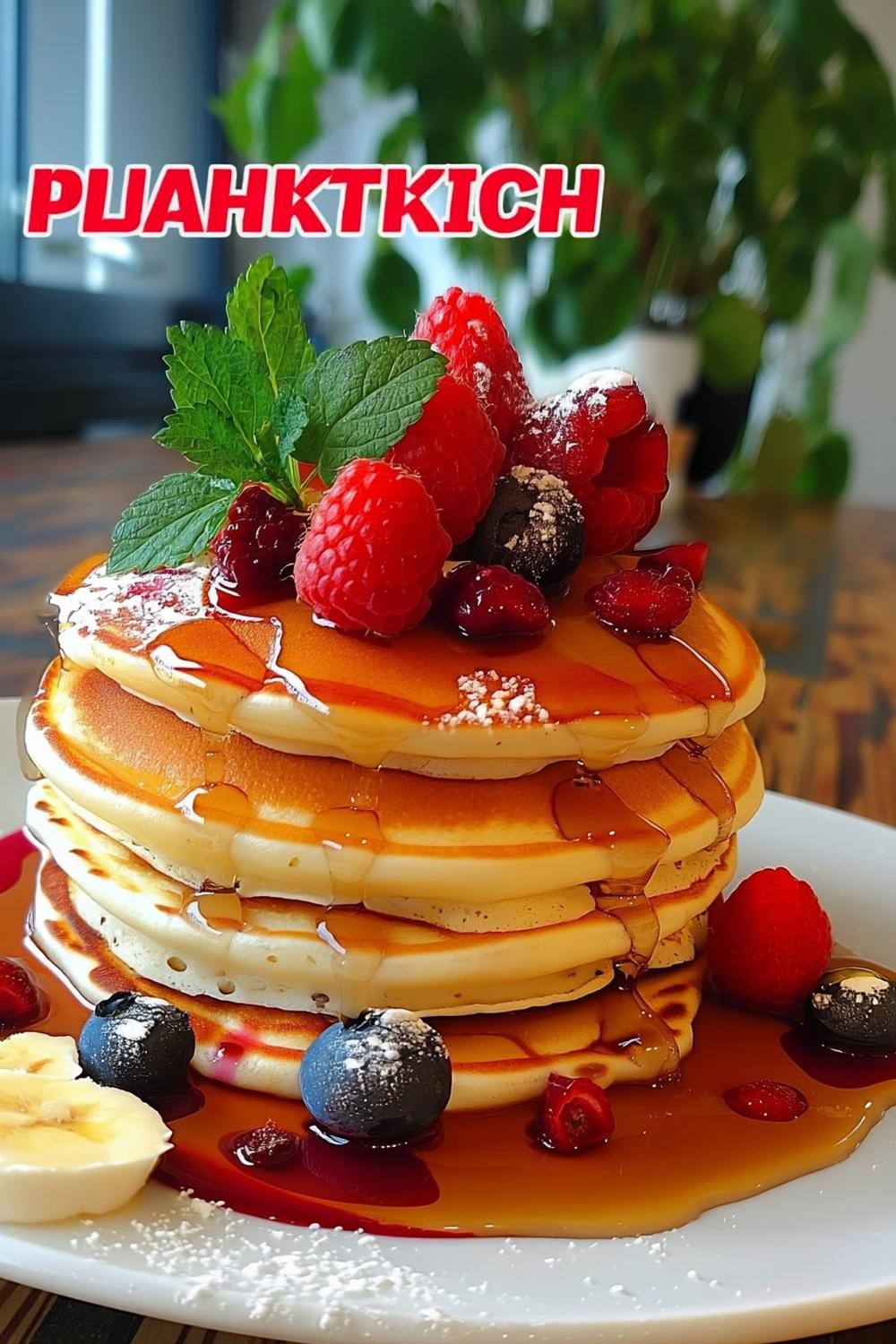 Beeren-Explosion mit Sirup