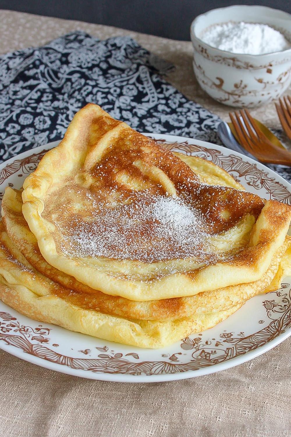 Dünne Crêpe-Variante