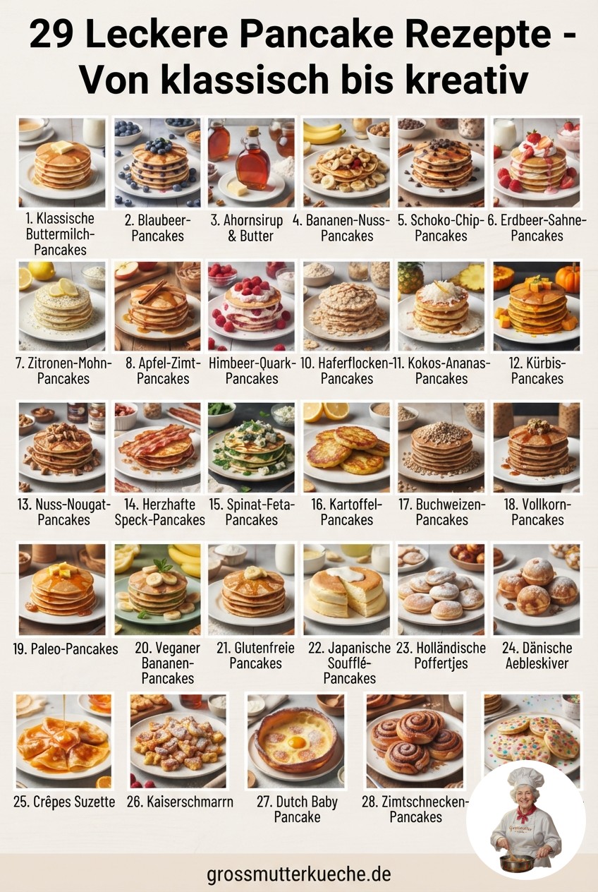 29 Leckere Pancake Rezepte - Von klassisch bis kreativ
