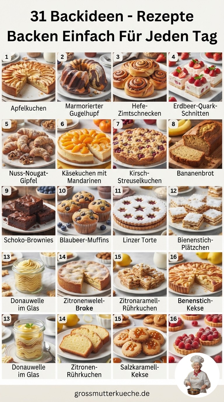31 Backideen - Rezepte Backen Einfach Für Jeden Tag