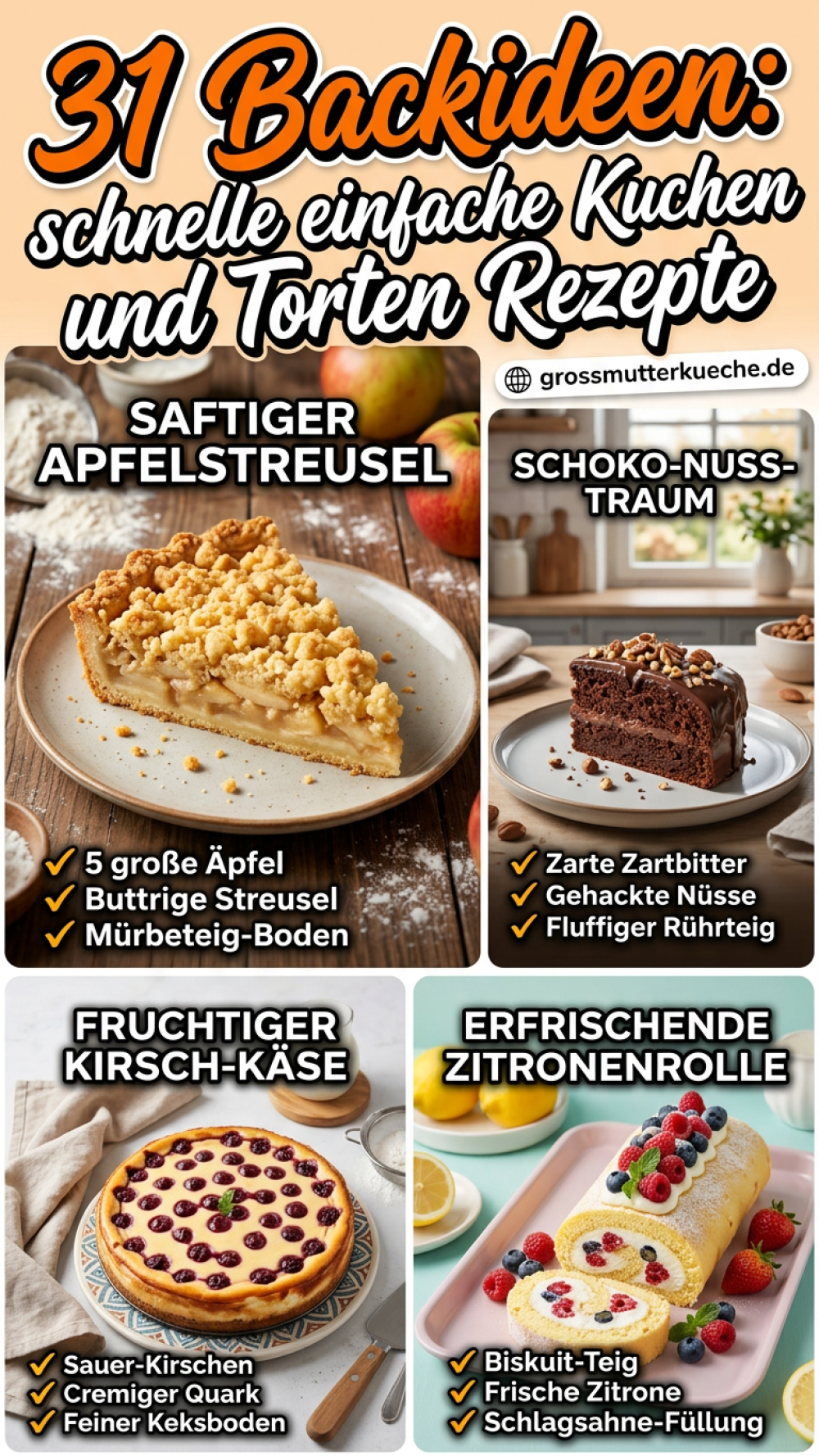31 Backideen - Rezepte Backen Einfach Für Jeden Tag