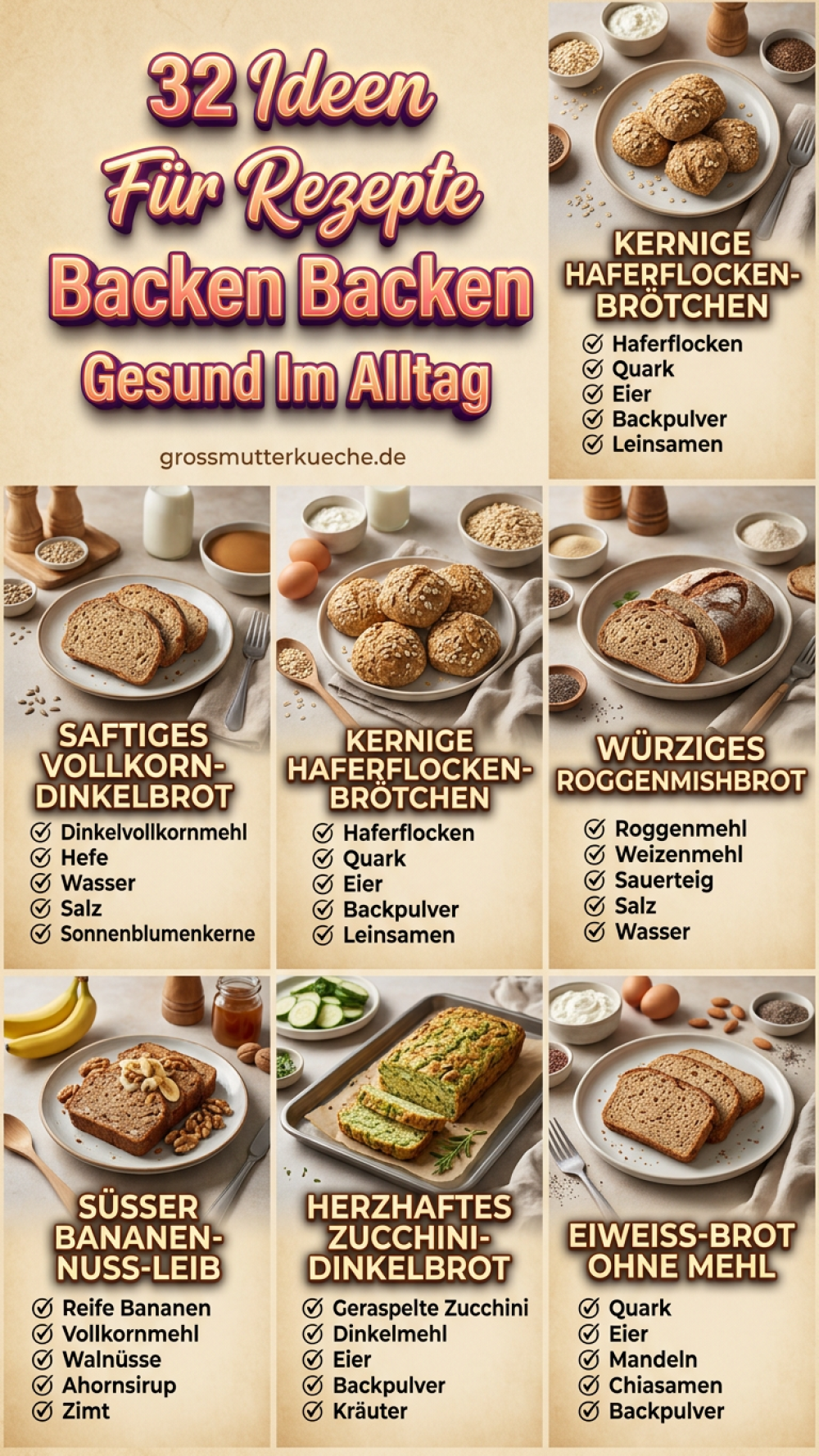 32 Ideen Für Rezepte Backen Gesund Im Alltag