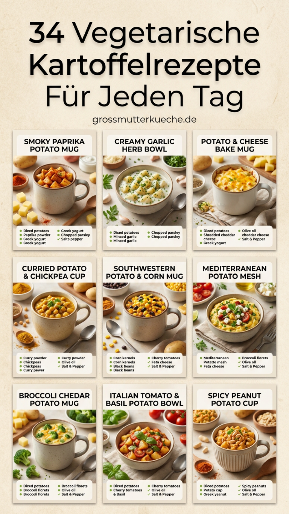 34 Vegetarische Kartoffelrezepte Für Jeden Tag