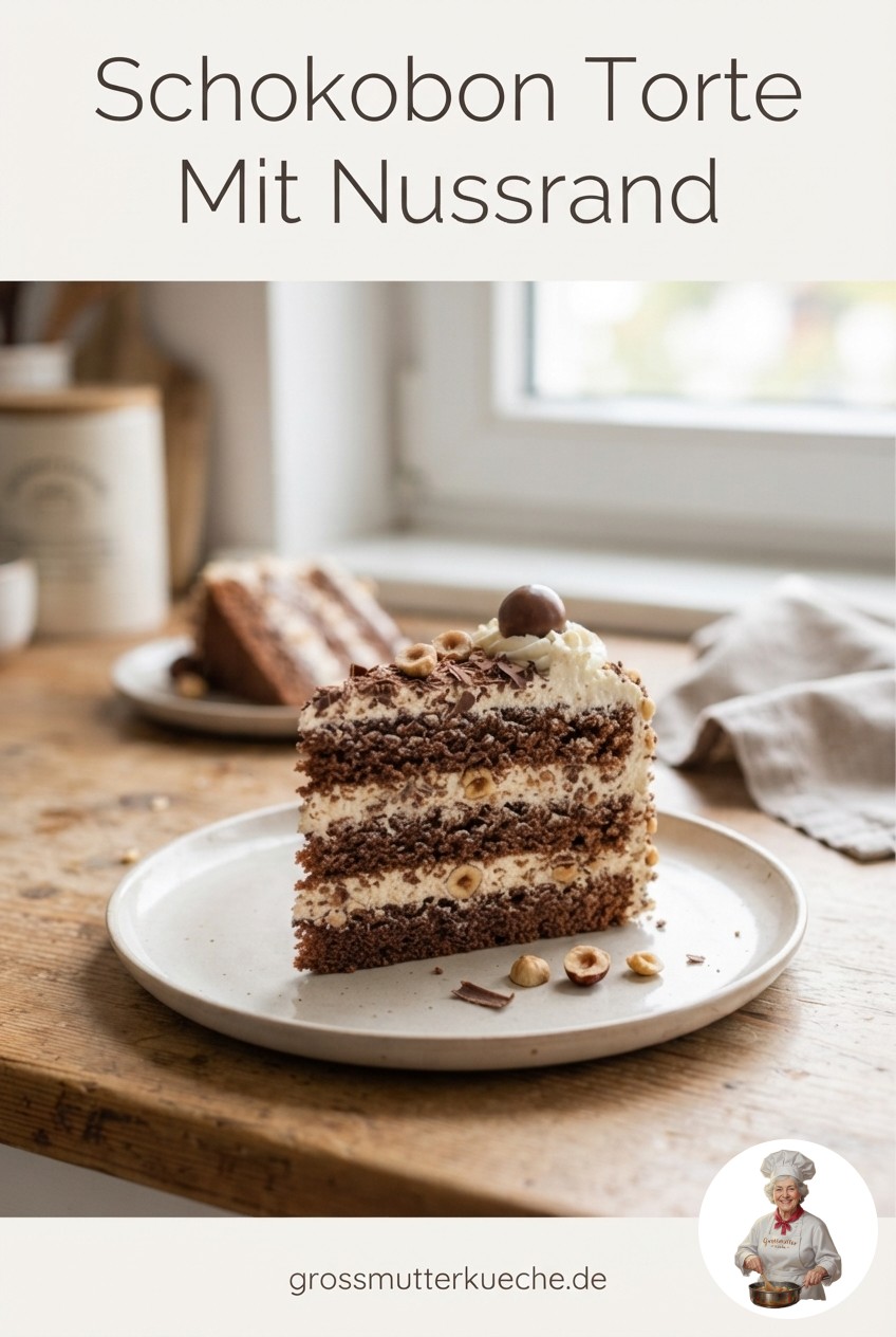 Schokobon Torte Mit Nussrand