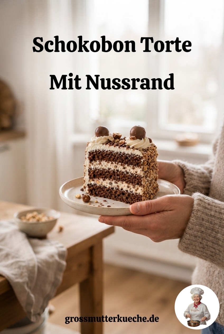 Schokobon Torte Mit Nussrand