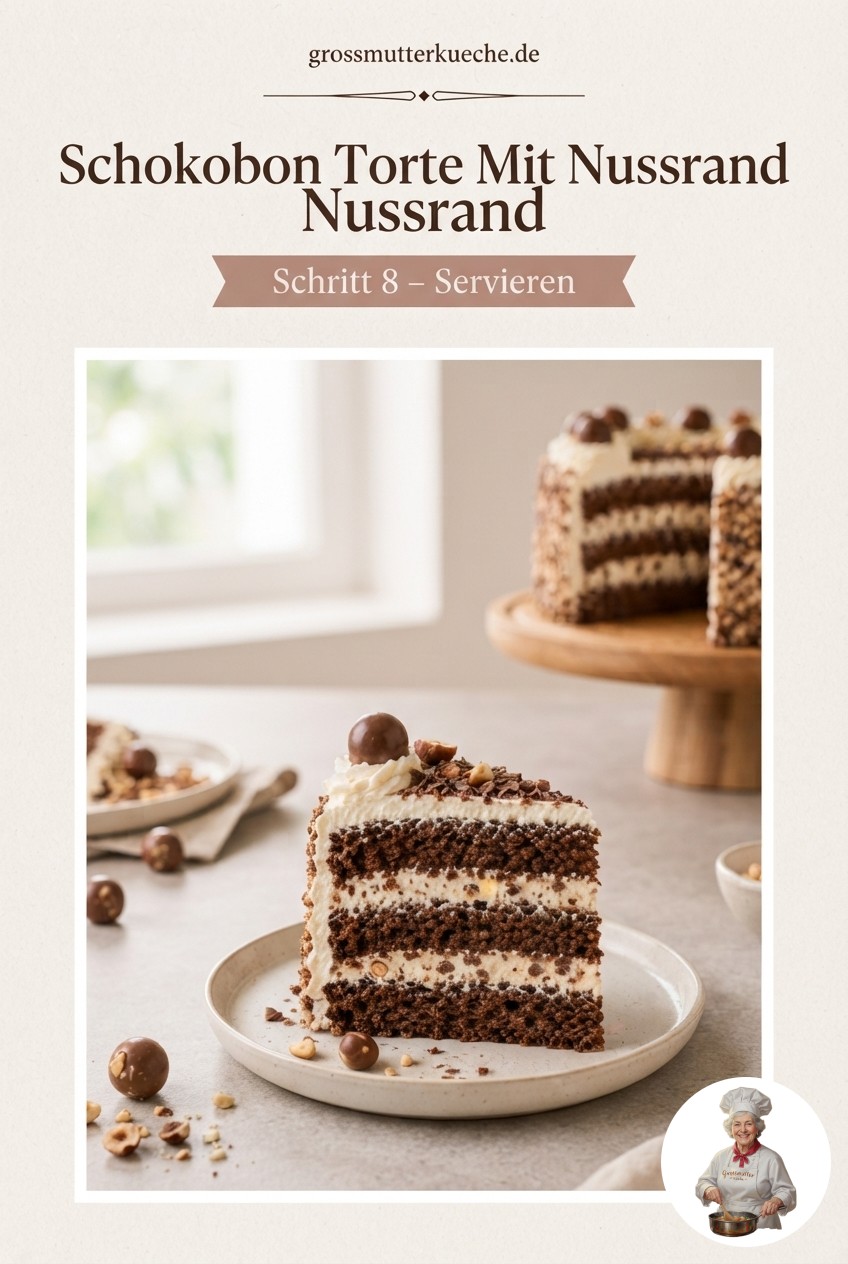 Schokobon Torte Mit Nussrand