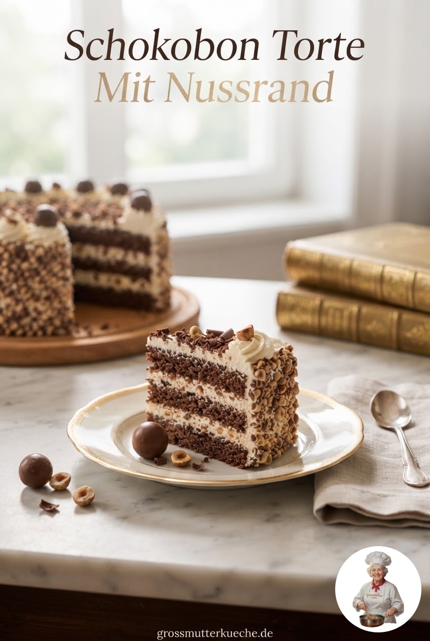 Schokobon Torte Mit Nussrand