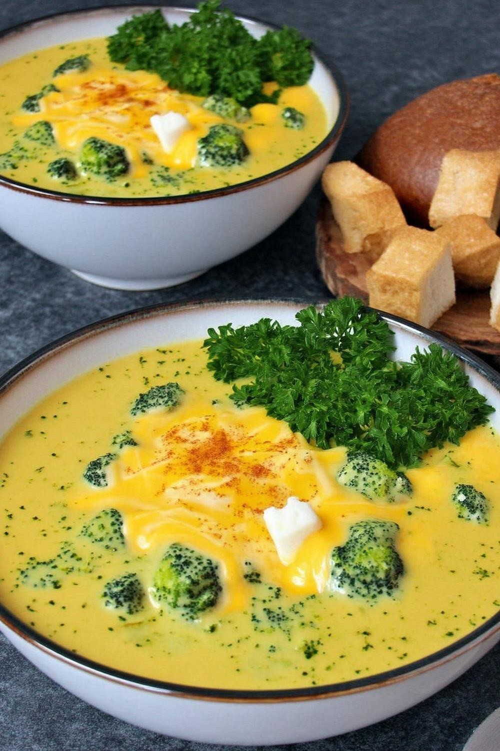 Cremige Brokkoli-Käse-Suppe