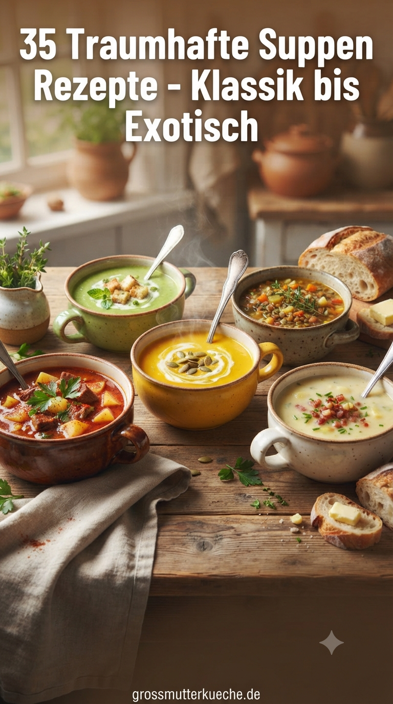35 Traumhafte Suppen Rezepte - Klassik bis Exotisch