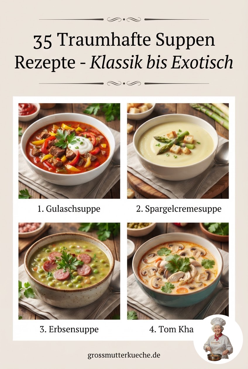 35 Traumhafte Suppen Rezepte - Klassik bis Exotisch