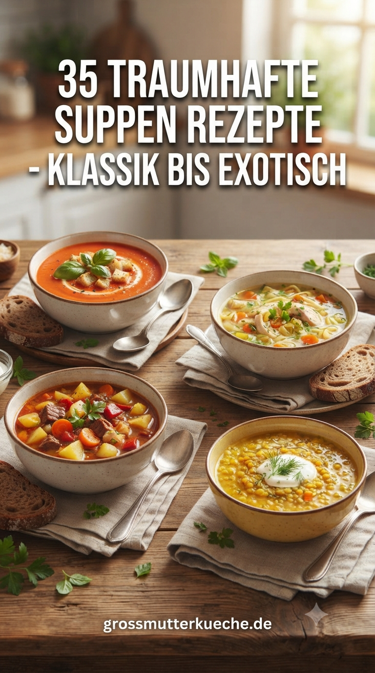 35 Traumhafte Suppen Rezepte - Klassik bis Exotisch