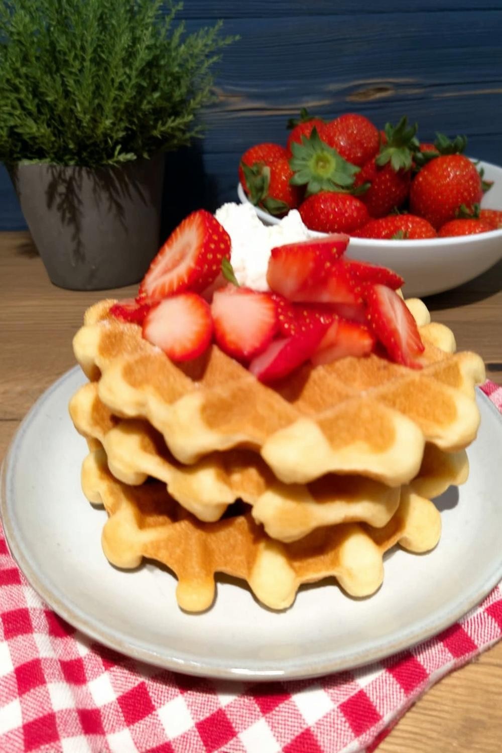 Erdbeer-Sahne-Stapel