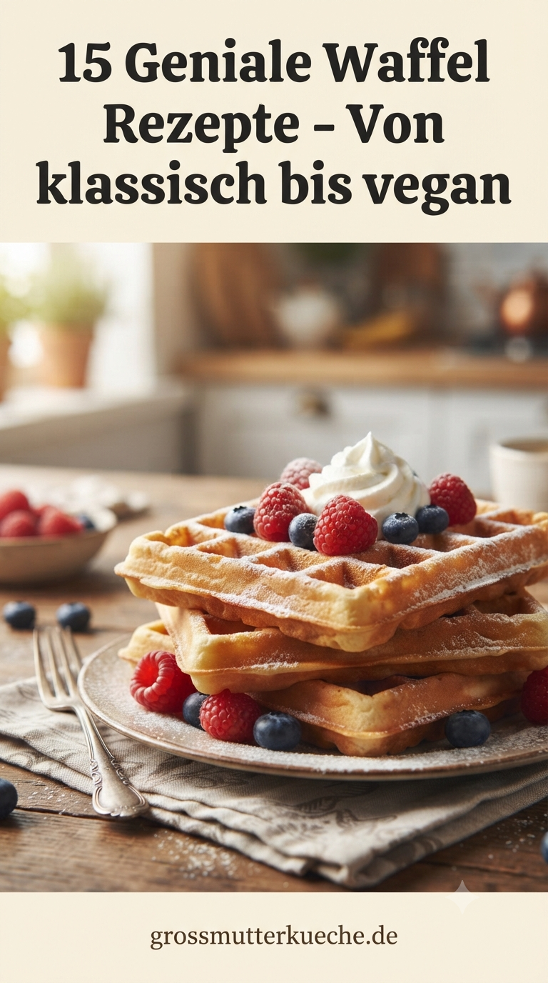 15 Geniale Waffel Rezepte - Von klassisch bis vegan