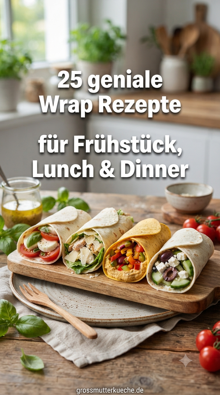 25 geniale Wrap Rezepte für Frühstück, Lunch & Dinner