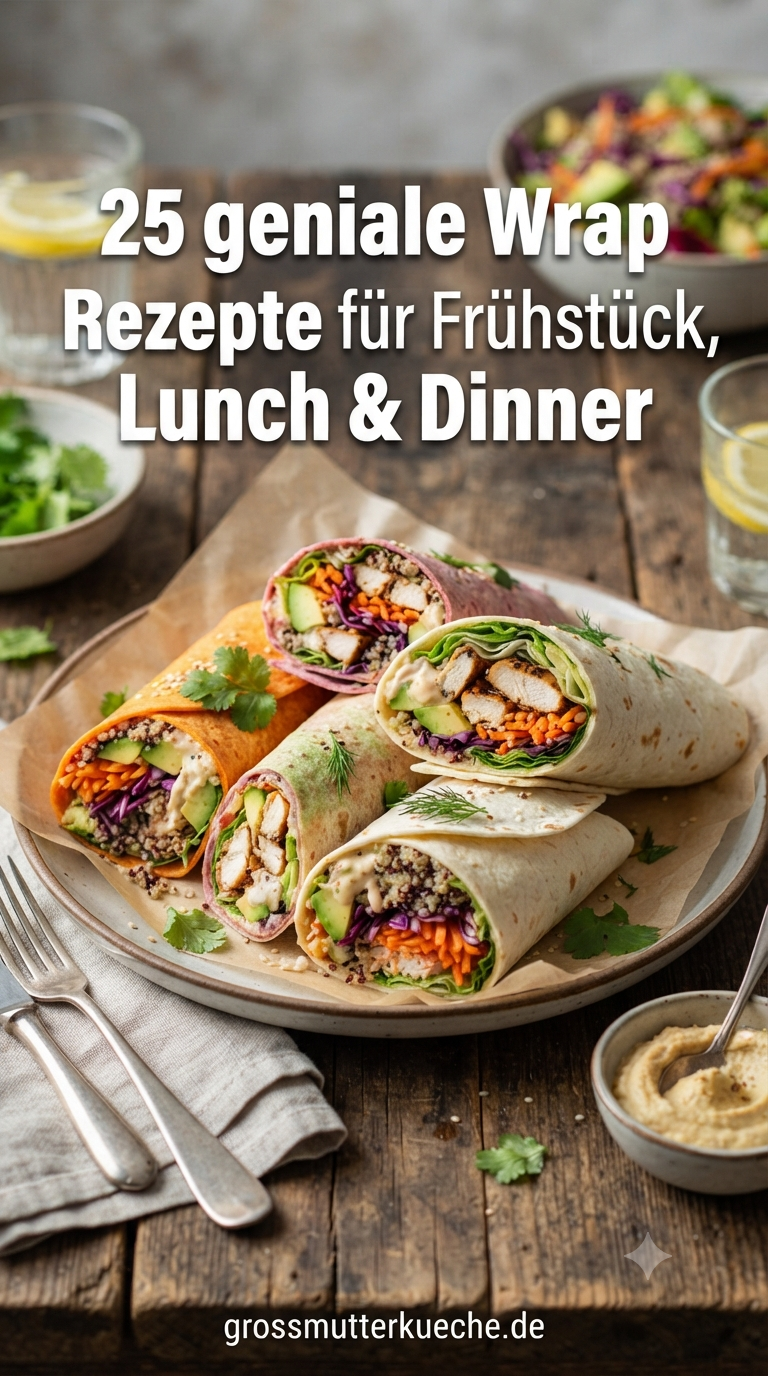 25 geniale Wrap Rezepte für Frühstück, Lunch & Dinner