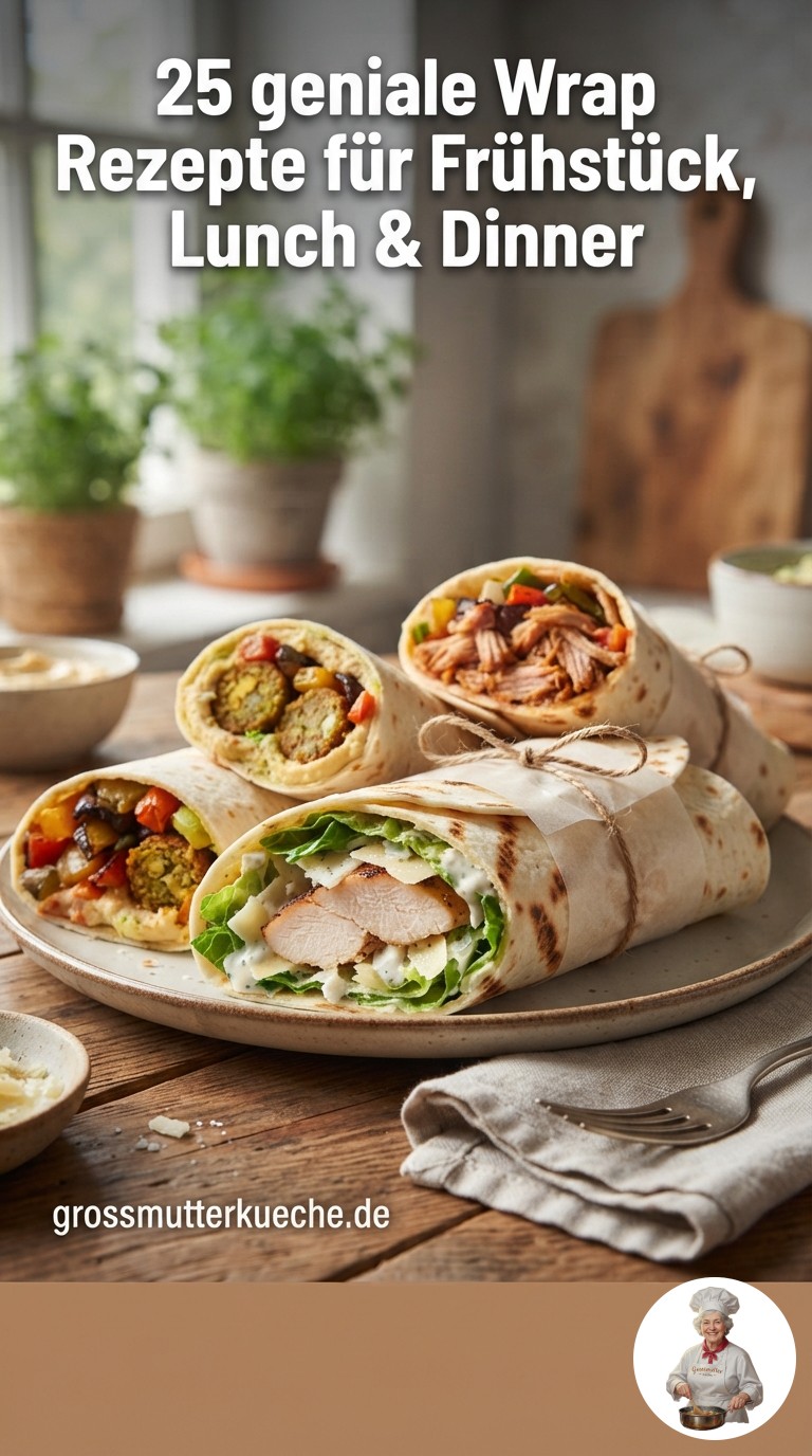 25 geniale Wrap Rezepte für Frühstück, Lunch & Dinner