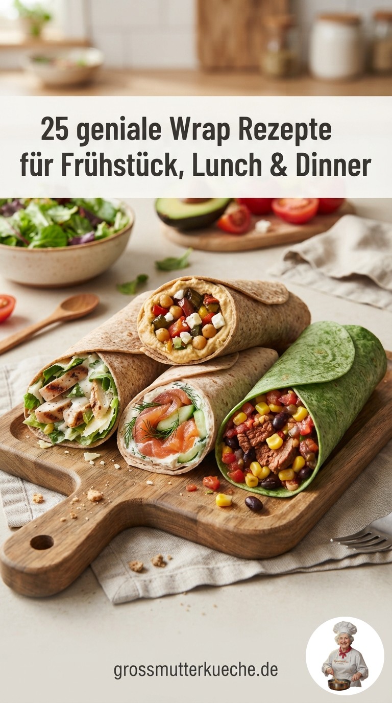 25 geniale Wrap Rezepte für Frühstück, Lunch & Dinner
