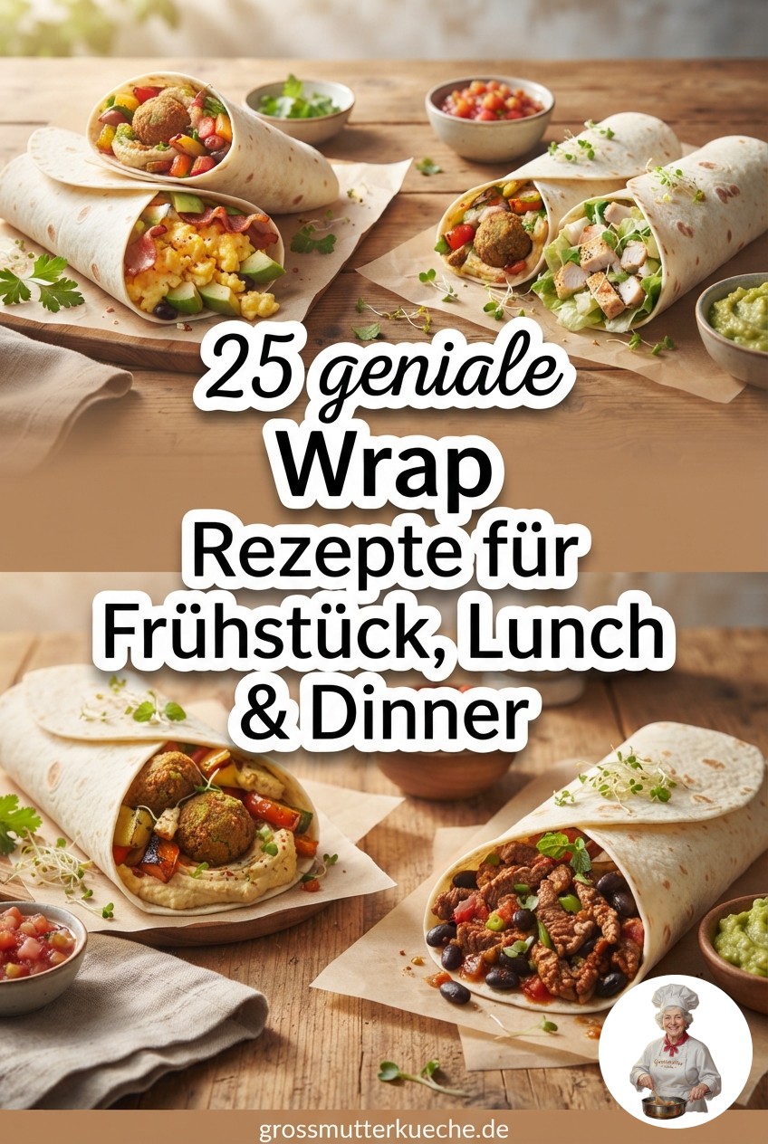 25 geniale Wrap Rezepte für Frühstück, Lunch & Dinner