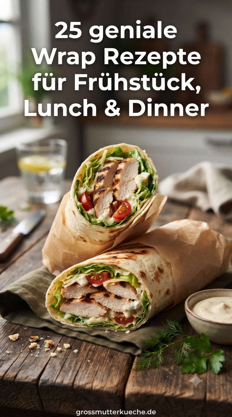 25 geniale Wrap Rezepte für Frühstück, Lunch & Dinner