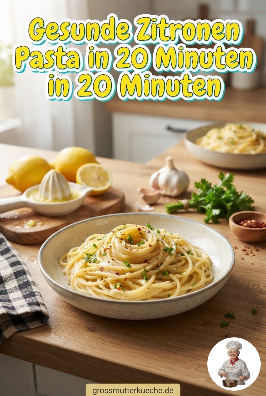 Gesunde Zitronen Pasta in 20 Minuten
