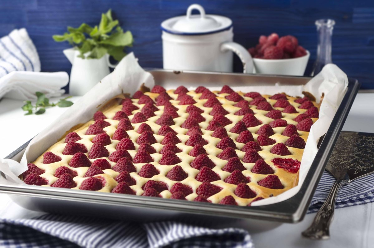 Backzeit Himbeer Schmand Kuchen