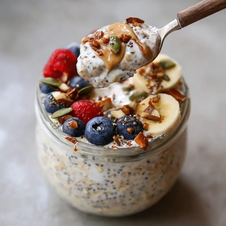 Overnight Oats mit Toppings