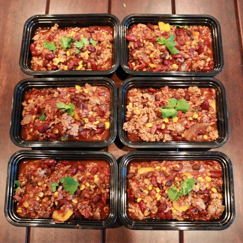Puten-Chili mit Kidneybohnen und Mais