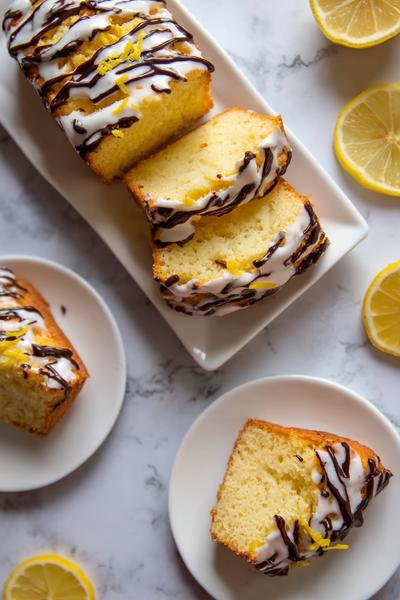 1. Zitronen-Joghurt-Blechkuchen für Rezepte backen einfach schnell mit goldener Kruste