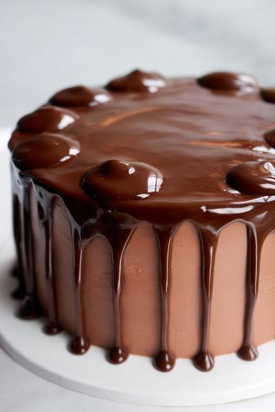 26. Schoko-Drip-Torte für Einfache Torten Rezepte schnell backen mit glänzenden Tropfen