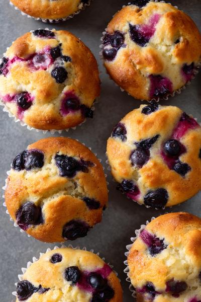 30. Schnelle Heidelbeer-Muffins für schnelle einfache Rezepte backen mit saftigen Taschen