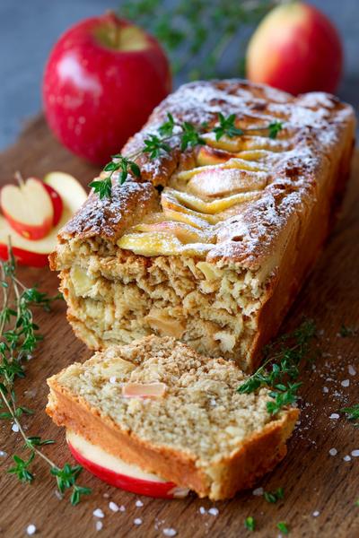 13. Apfel-Zimt-Haferauflauf für apfel rezepte backen gesund mit cremiger Mitte und knusprigem Topping