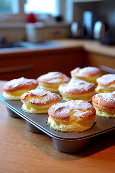 11. Karottenkuchen-Muffins für Einfache Rezepte Backen Muffins mit Möhrenraspeln und Frischkäsekringel