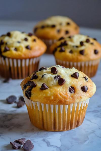 12. Espresso-Schoko-Muffins in Einfache Rezepte Backen Muffins mit glänzenden Schokodrops und Kaffeearoma