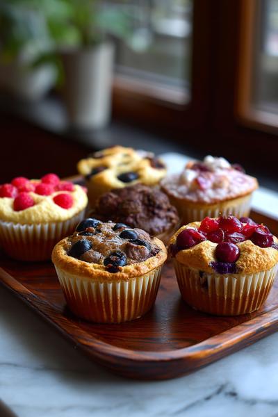 19. Erdbeer-Vanille-Muffins in Rezepte Zum Backen Muffins mit fruchtigen Stücken und cremigem Tupfer