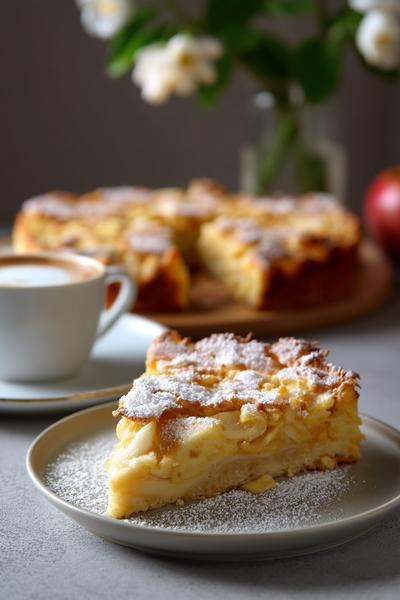 10. Apfel-Zimt-Rührkuchen für Apfel Rezepte Backen Schnell mit karamellisierten Spalten