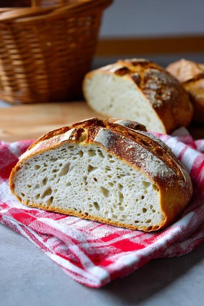 6. Sauerteig-Soda-Brot für Brot Backen Rezepte Schnell Sauerteig mit kernigen Rissen