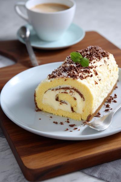 14. Bienenstich-Roulade mit Vanillecreme for backen für weihnachten rezepte ideas