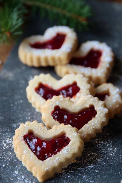20. Linzer Augen mit Himbeerherz for plätzchen backen weihnachten einfach rezepte ideas