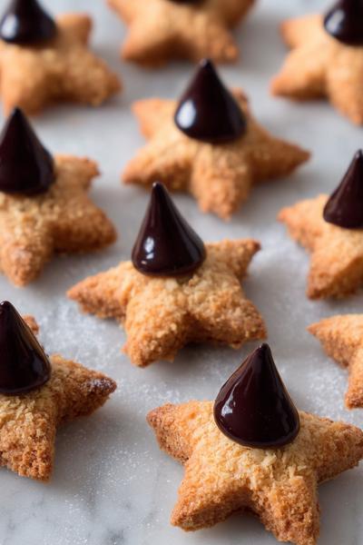 5. Haselnuss-Sterne mit Zartbitter-Spitzen für for backen weihnachten rezepte ideas