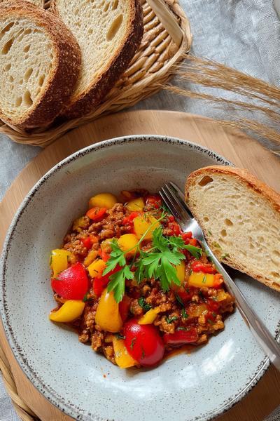 4. Herzhafte Kartoffelsuppe for Rezepte mit Hackfleisch und Kartoffeln mit Lauch und grobem Pfeffer