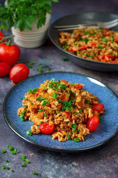 6. Schnelle Kartoffel-Hackfleisch-Pfanne for Rezepte mit Hackfleisch und Kartoffeln mit Spiegelei und Schnittlauch