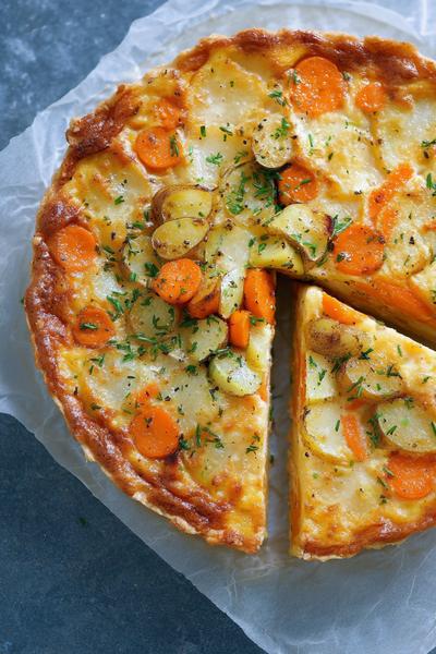 18. Kartoffel-Karotten-Quiche mit Lauch for rezepte mit karotten und kartoffeln ideas