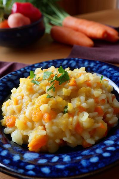 22. Kartoffel-Karotten-Risotto ohne Reis, mit feinen Würfeln for rezepte mit karotten und kartoffeln ideas