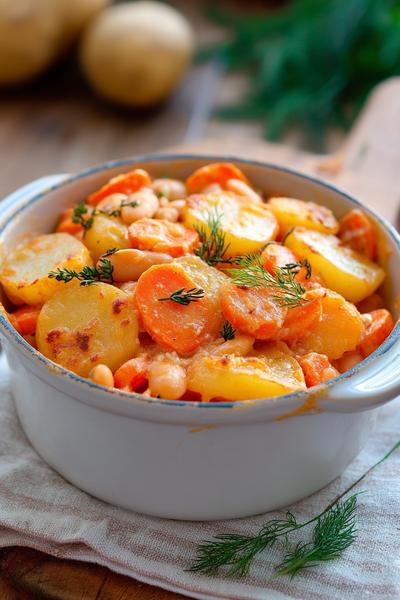 6. Kartoffel-Karotten-Eintopf mit weißen Bohnen for rezepte mit karotten und kartoffeln ideas