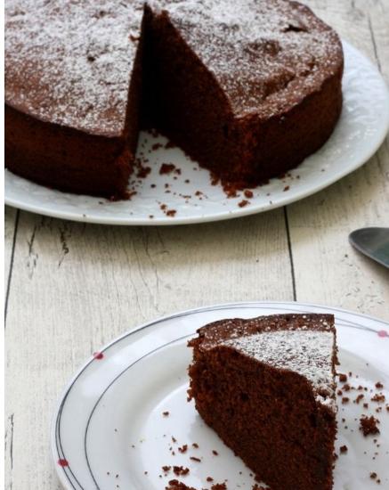 Saftiger Schokoladenkuchen Stück