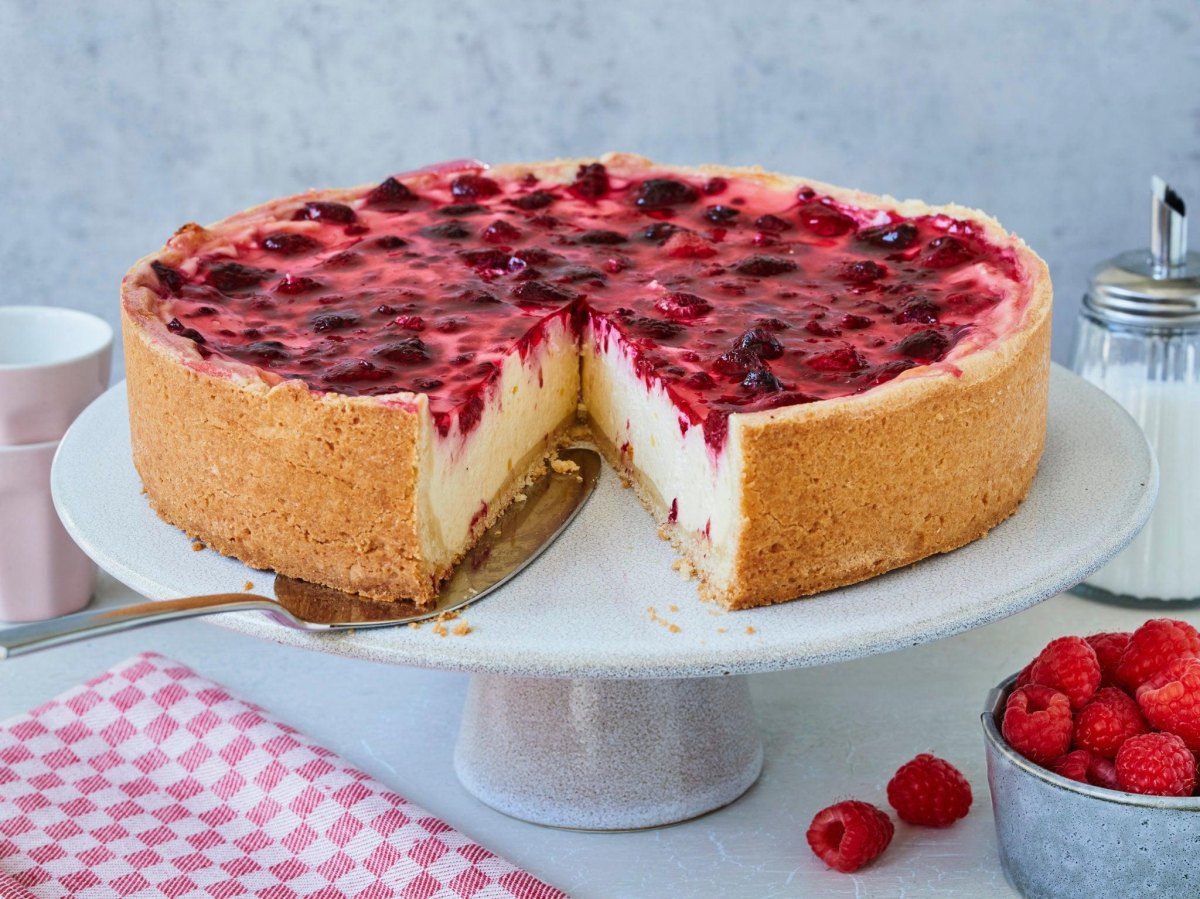 Sommerlicher Himbeer Kuchen