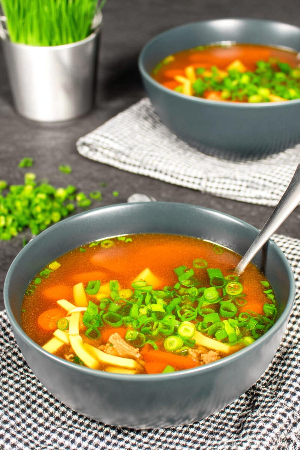 Bunte Miso-Gemüse-Suppe