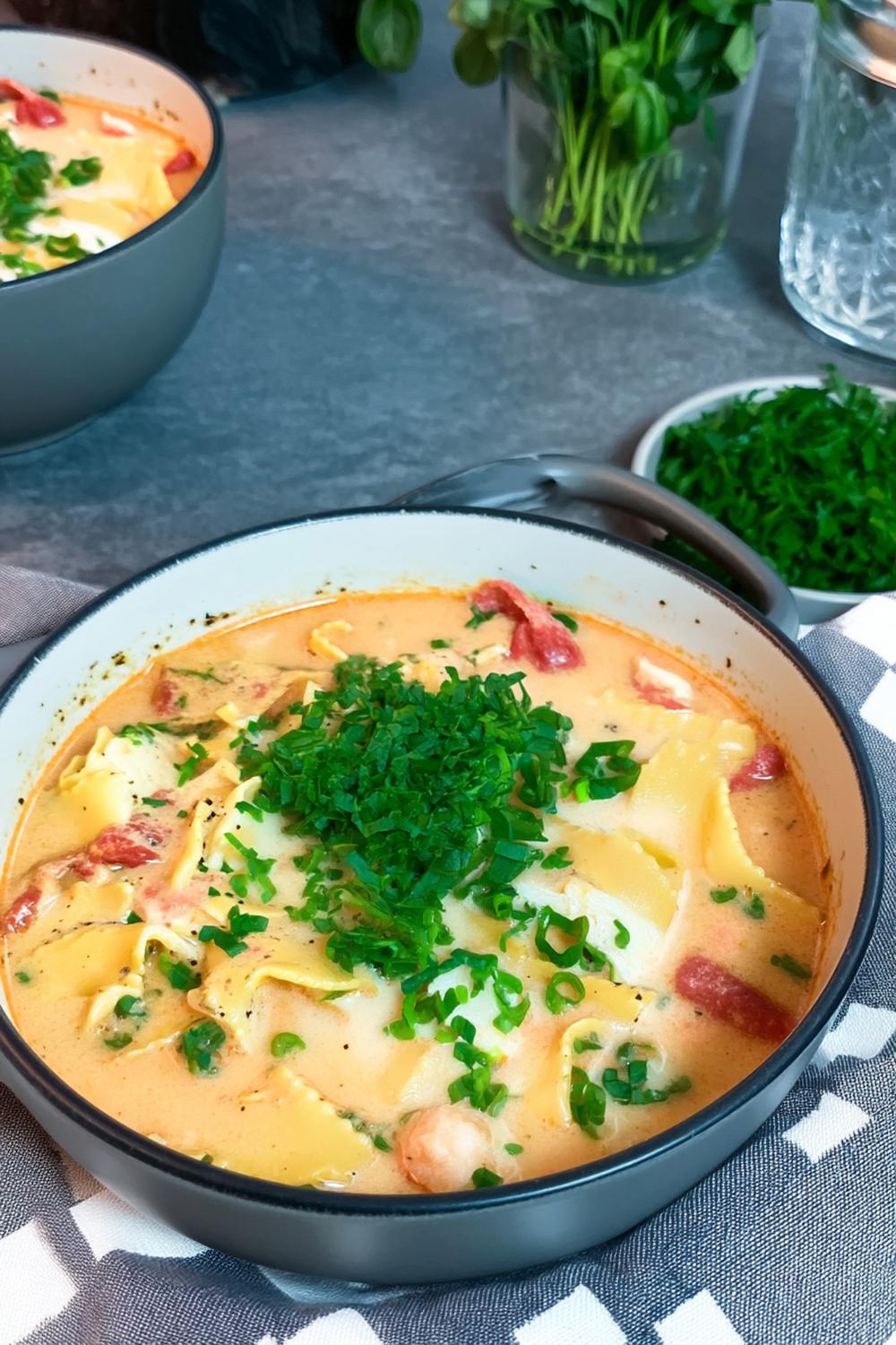 Cremige Tom Kha mit Gemüse