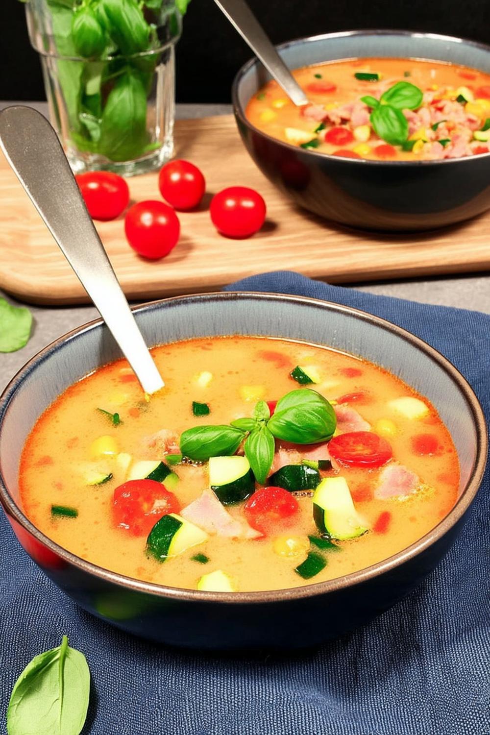 Goldene Kichererbsen-Suppe